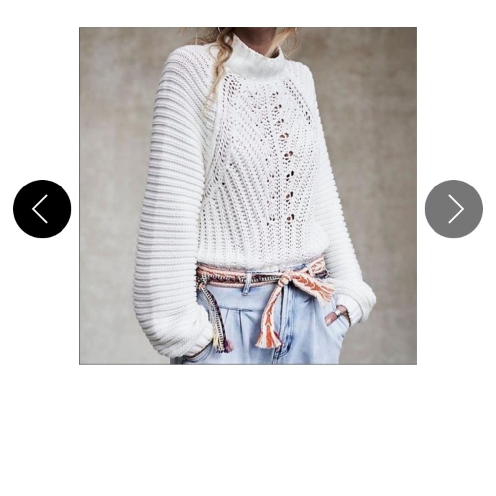 NWT Free people sweetheart mock neck sweater. NWT